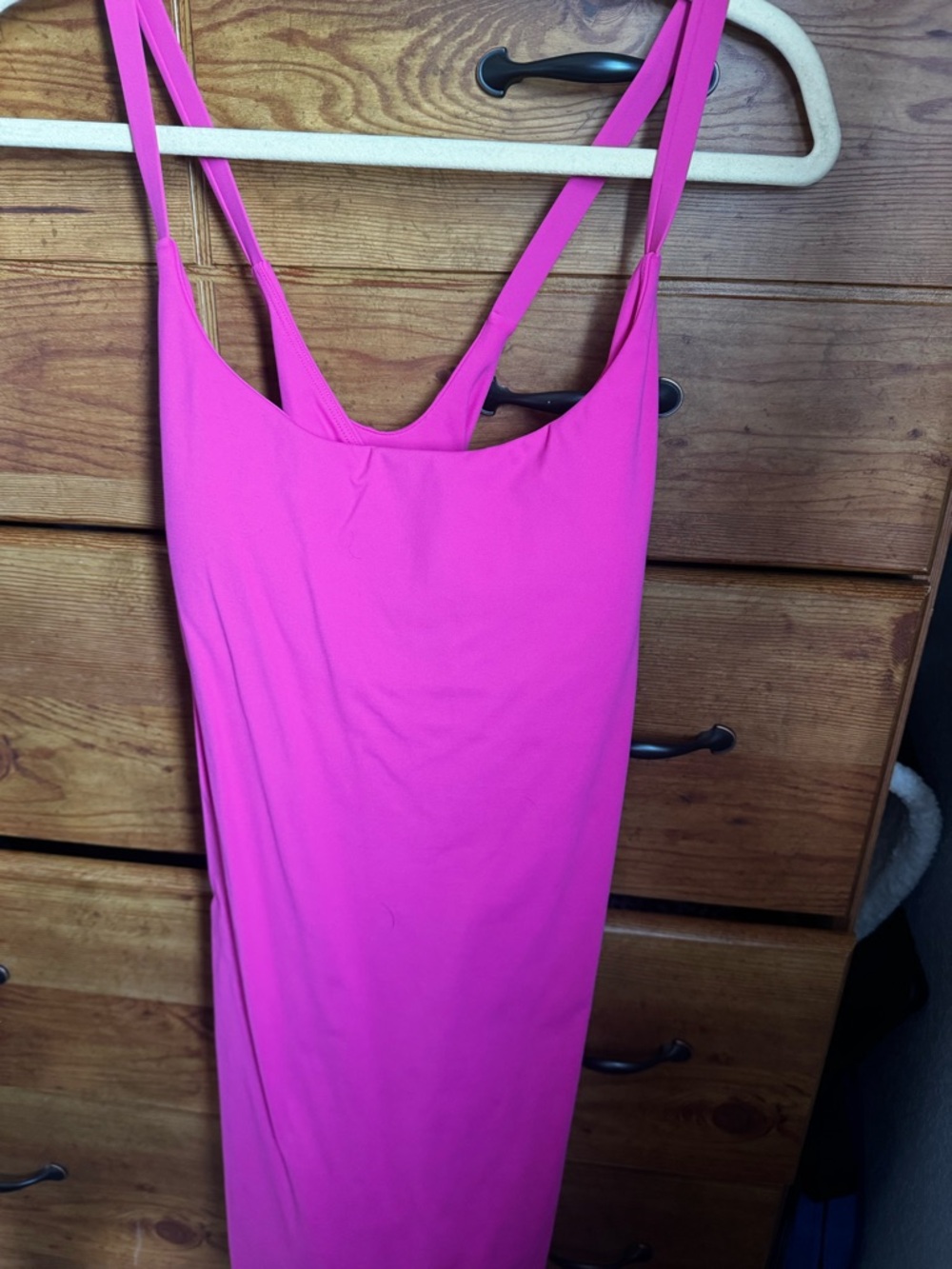 HALARA Hot Pink Tank Slip Dress